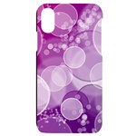 Purple Bubble Art iPhone X/XS Black UV Print Case