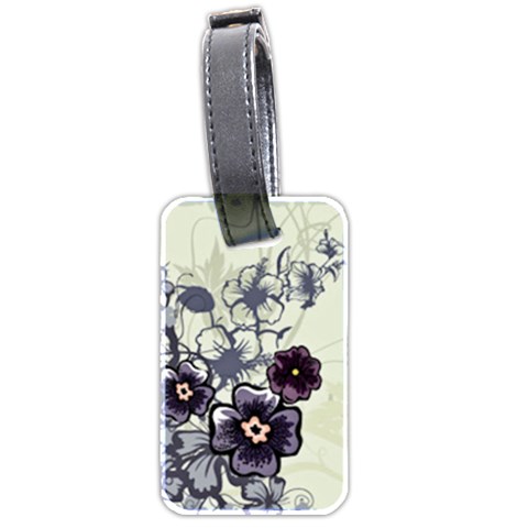 Purple Flower Art Luggage Tag (two sides) from ArtsNow.com Front