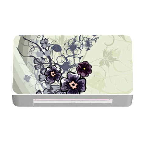 Purple Flower Art Memory Card Reader with CF from ArtsNow.com Front