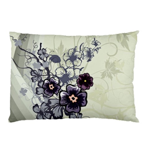 Purple Flower Art Pillow Case (Two Sides) from ArtsNow.com Front