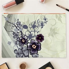 Purple Flower Art Cosmetic Bag (XXL) from ArtsNow.com Front