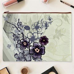 Purple Flower Art Cosmetic Bag (XXXL) from ArtsNow.com Front