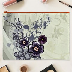 Purple Flower Art Cosmetic Bag (XXXL) from ArtsNow.com Front