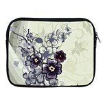 Purple Flower Art Apple iPad Zipper Case