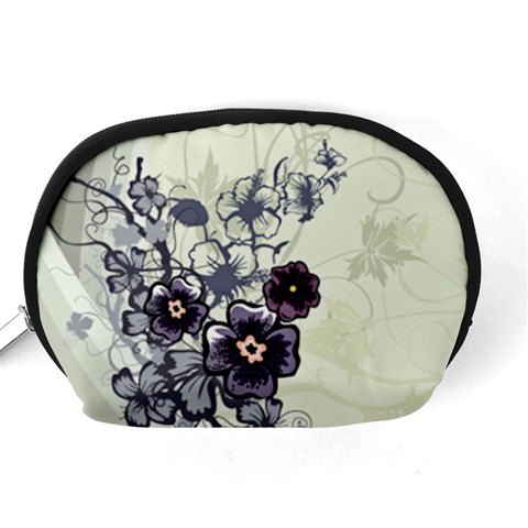 Purple Flower Art Accessory Pouch (Medium) from ArtsNow.com Back