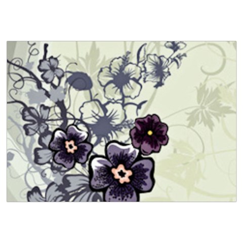 Purple Flower Art Samsung Galaxy Note 4 Case (White) from ArtsNow.com Front