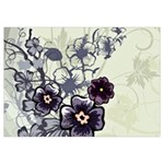 Purple Flower Art Samsung Galaxy Note 4 Case (White)