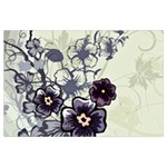 Purple Flower Art Samsung Galaxy Note 4 Case (Black)