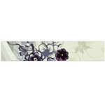 Purple Flower Art Large Flano Scarf 