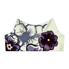 Purple Flower Art Shoulder Cutout Velvet One Piece from ArtsNow.com Left Sleeve