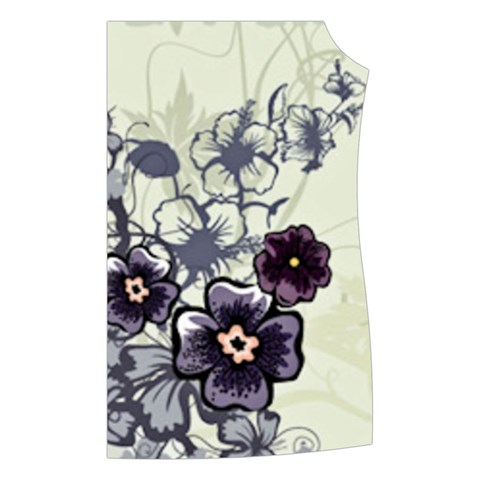 Purple Flower Art Women s Button Up Vest from ArtsNow.com Front Left