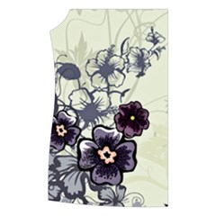 Purple Flower Art Women s Button Up Vest from ArtsNow.com Front Right