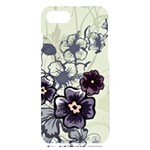 Purple Flower Art iPhone 7/8 Black UV Print Case