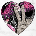 Peace Hand Art Jigsaw Puzzle (Heart)