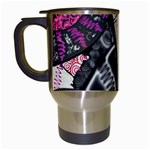 Peace Hand Art Travel Mug (White)