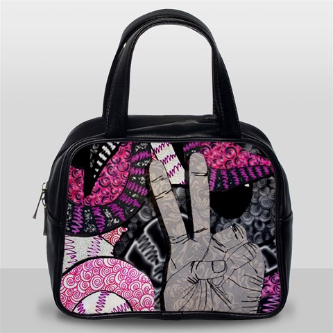 Peace Hand Art Classic Handbag (Two Sides) from ArtsNow.com Back