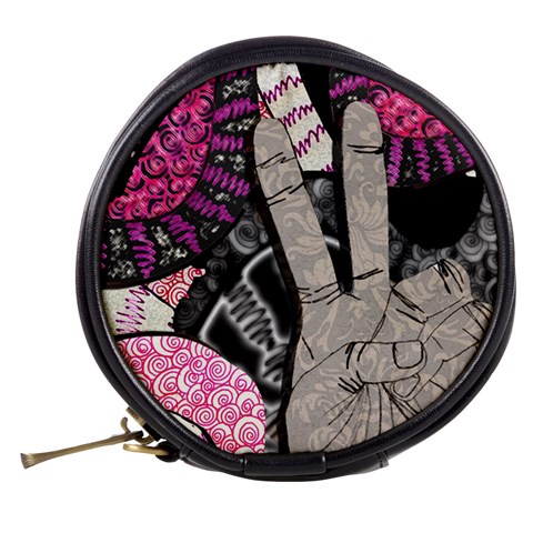 Peace Hand Art Mini Makeup Bag from ArtsNow.com Back