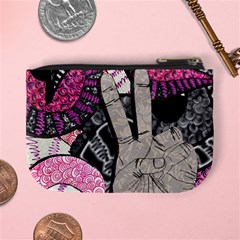 Peace Hand Art Mini Coin Purse from ArtsNow.com Back