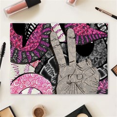 Peace Hand Art Cosmetic Bag (XL) from ArtsNow.com Back