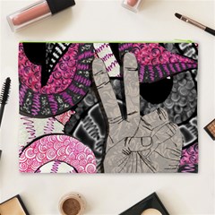 Peace Hand Art Cosmetic Bag (XL) from ArtsNow.com Back