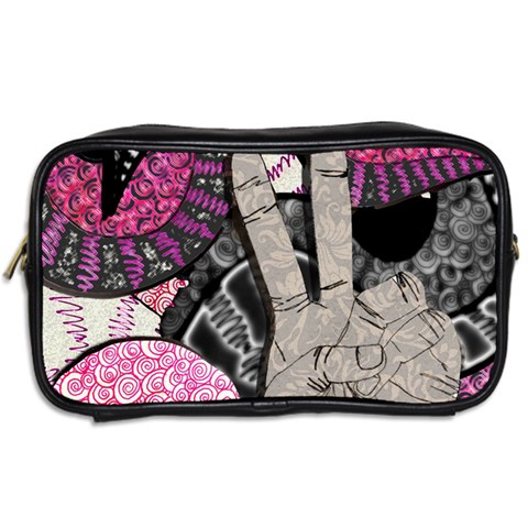 Peace Hand Art Toiletries Bag (Two Sides) from ArtsNow.com Back