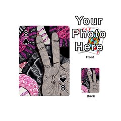 Peace Hand Art Playing Cards 54 (Mini) from ArtsNow.com Front - Spade8