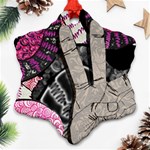 Peace Hand Art Ornament (Snowflake)