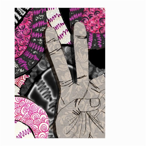 Peace Hand Art Small Garden Flag (Two Sides) from ArtsNow.com Front