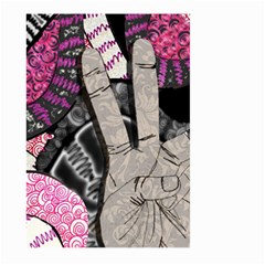 Peace Hand Art Large Garden Flag (Two Sides) from ArtsNow.com Front