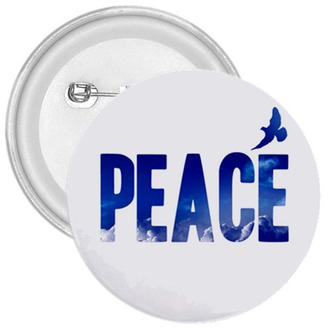 Peace Bird 3  Button from ArtsNow.com Front