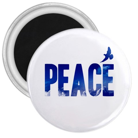 Peace Bird 3  Magnet from ArtsNow.com Front