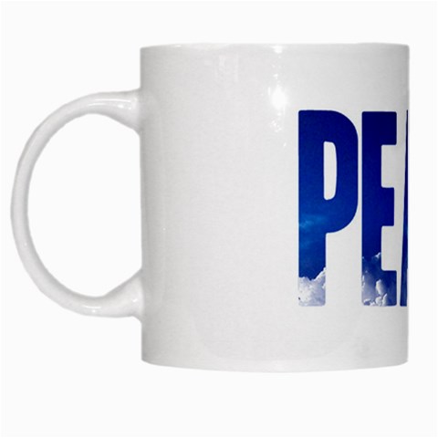 Peace Bird White Mug from ArtsNow.com Left