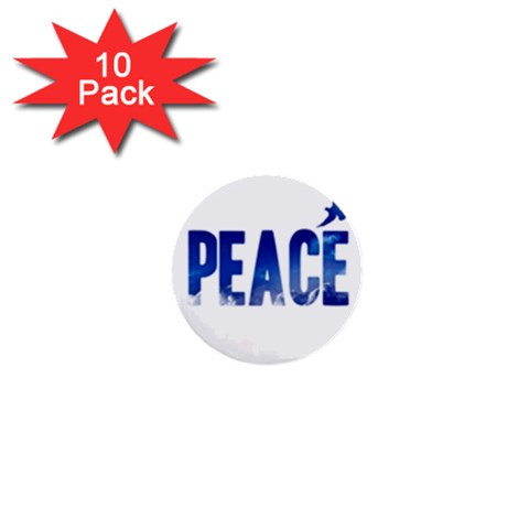 Peace Bird 1  Mini Button (10 pack)  from ArtsNow.com Front