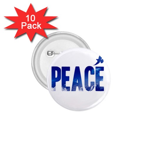 Peace Bird 1.75  Button (10 pack)  from ArtsNow.com Front