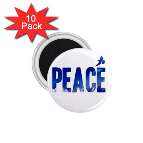 Peace Bird 1.75  Magnet (10 pack)  from ArtsNow.com Front