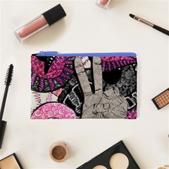 Peace Hand Art Cosmetic Bag (XS) from ArtsNow.com Front