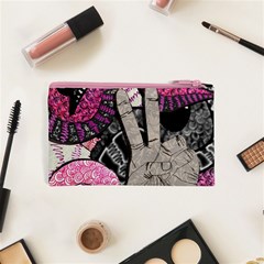 Peace Hand Art Cosmetic Bag (XS) from ArtsNow.com Back