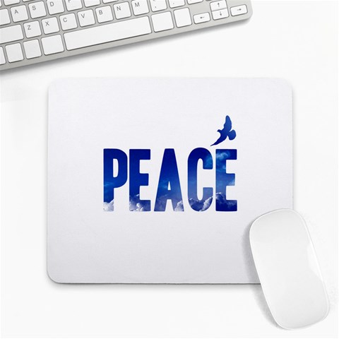 Peace Bird Large Mousepad from ArtsNow.com Front