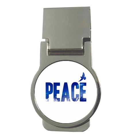 Peace Bird Money Clip (Round) from ArtsNow.com Front