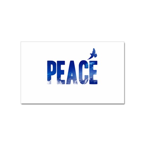 Peace Bird Sticker (Rectangular) from ArtsNow.com Front