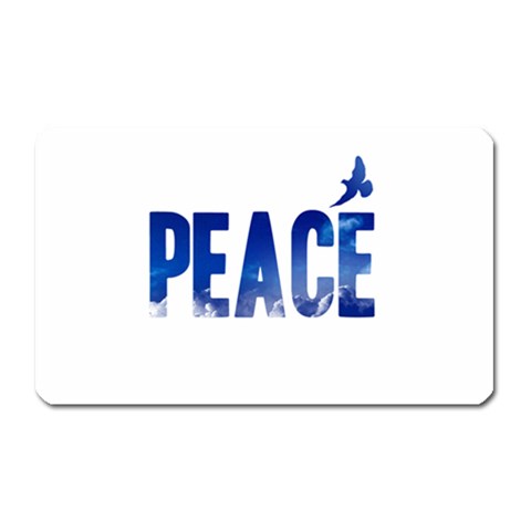 Peace Bird Magnet (Rectangular) from ArtsNow.com Front