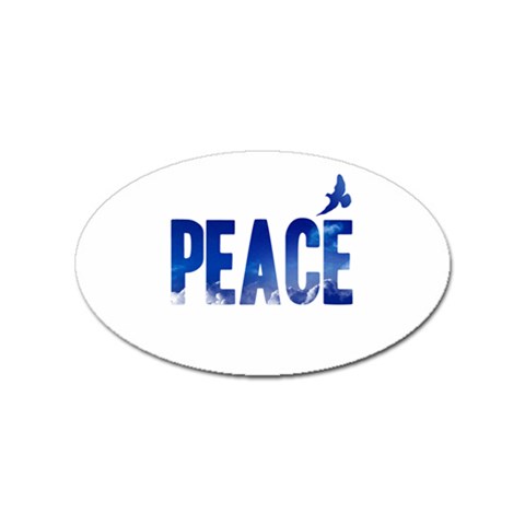 Peace Bird Sticker Oval (10 pack) from ArtsNow.com Front