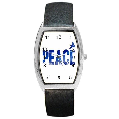 Peace Bird Barrel Style Metal Watch from ArtsNow.com Front