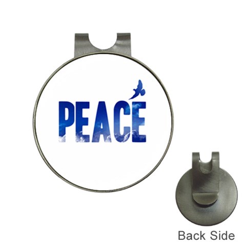 Peace Bird Golf Ball Marker Hat Clip from ArtsNow.com Front