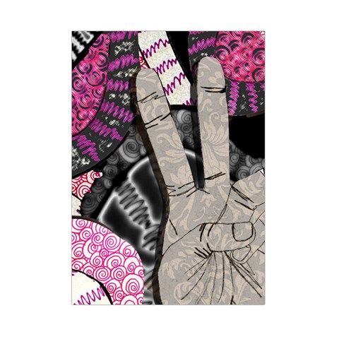 Peace Hand Art Small Tapestry from ArtsNow.com Front