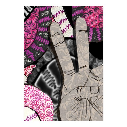 Peace Hand Art Large Tapestry from ArtsNow.com Front