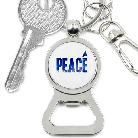 Peace Bird Bottle Opener Key Chain from ArtsNow.com Front