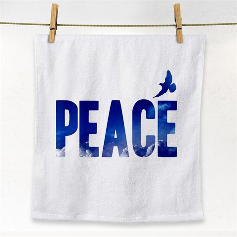 Peace Bird Face Towel from ArtsNow.com Front