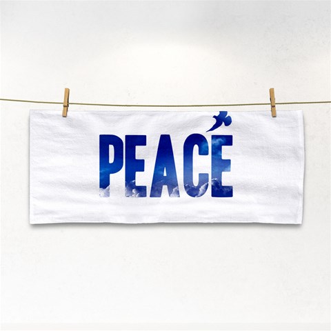 Peace Bird Hand Towel from ArtsNow.com Front