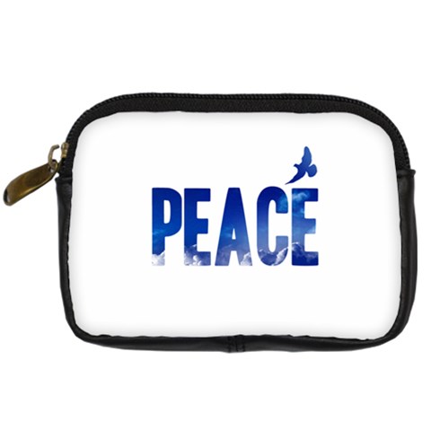 Peace Bird Digital Camera Leather Case from ArtsNow.com Front